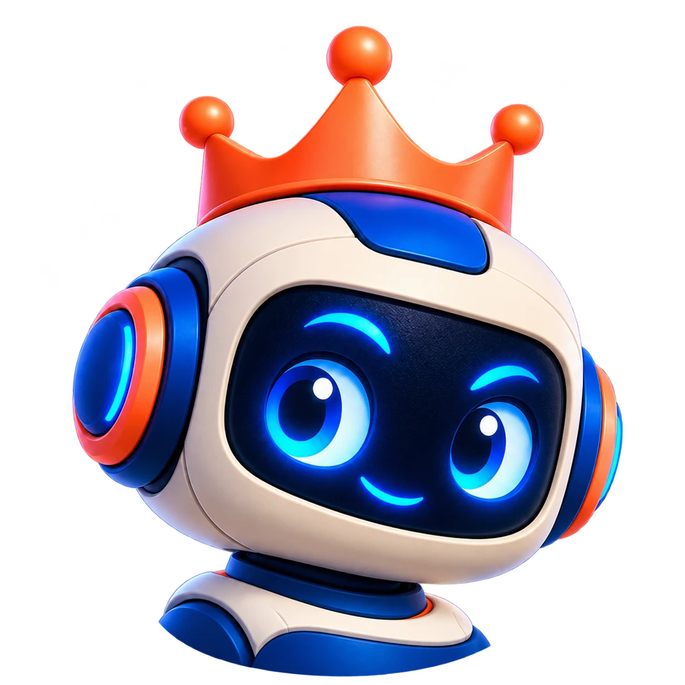 Mascote robô oficial do Palácio do Digital